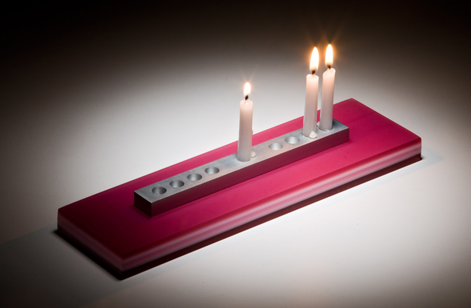 Ede Horton Glass Chunnukiah ceremominal glass