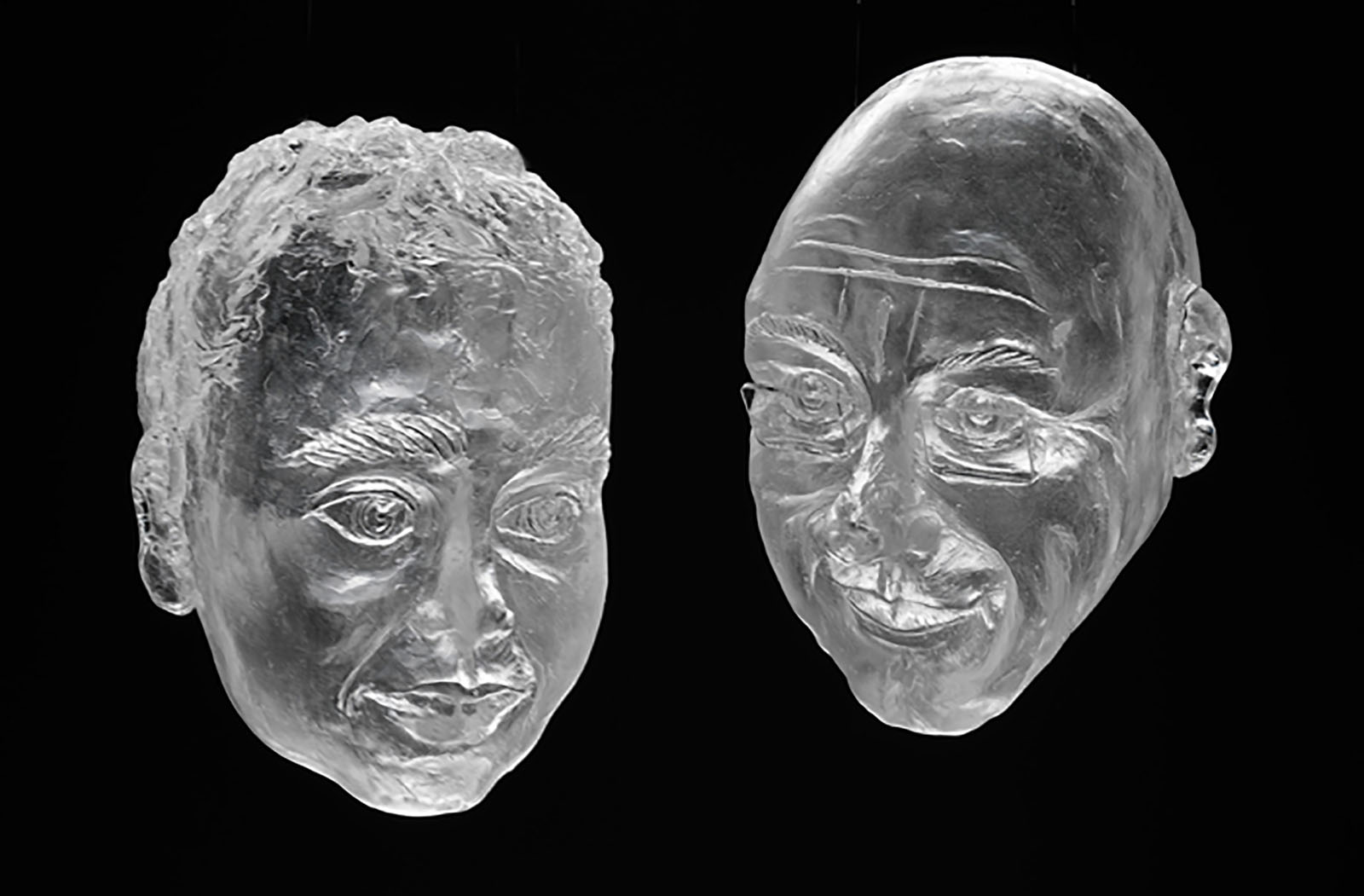 Ede Horton glass scuplture portrait