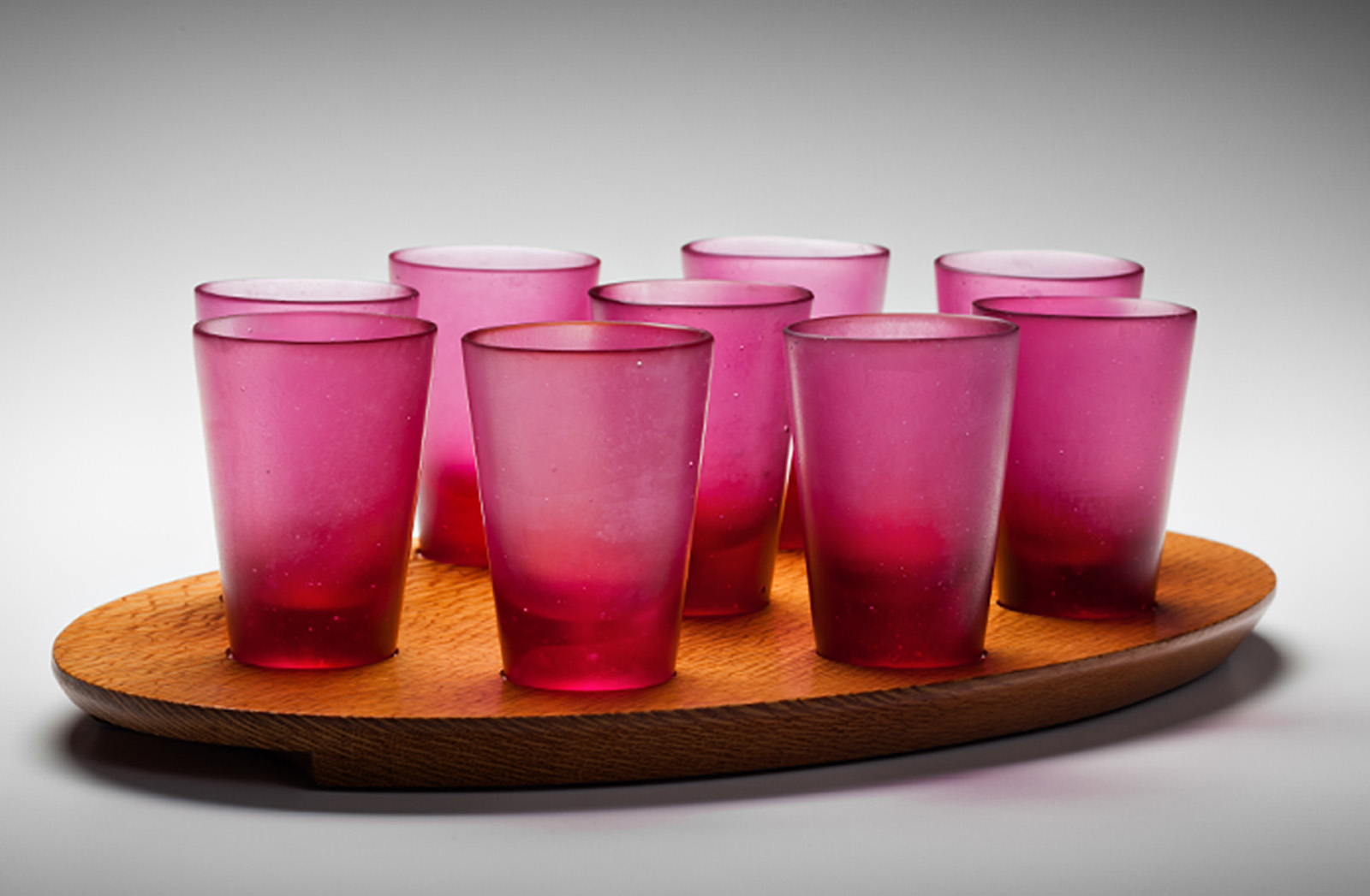 Ede Horton Glass Sabbath kiddush cup set