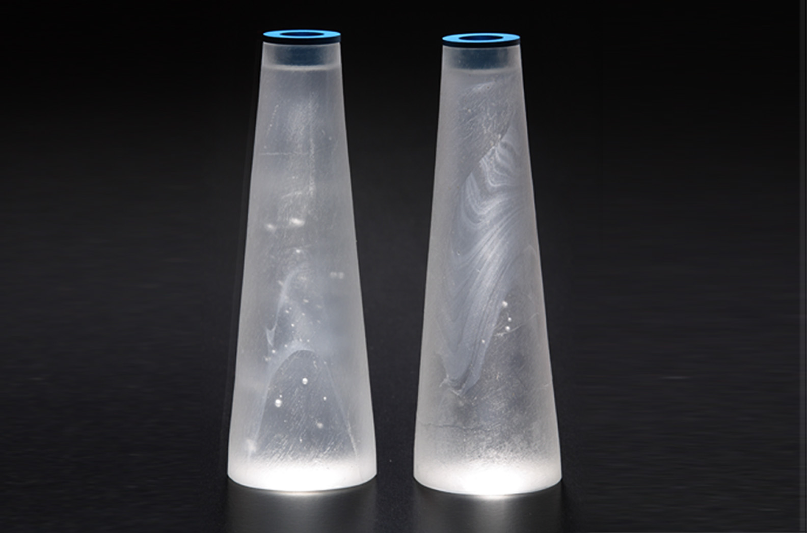 Ede Horton Glass Sabbath candle sticks