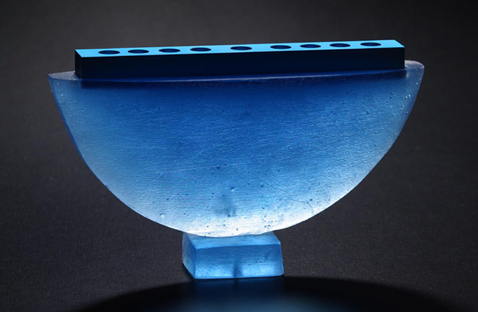 Ede Horton Glass Chunnukiah ceremominal glass