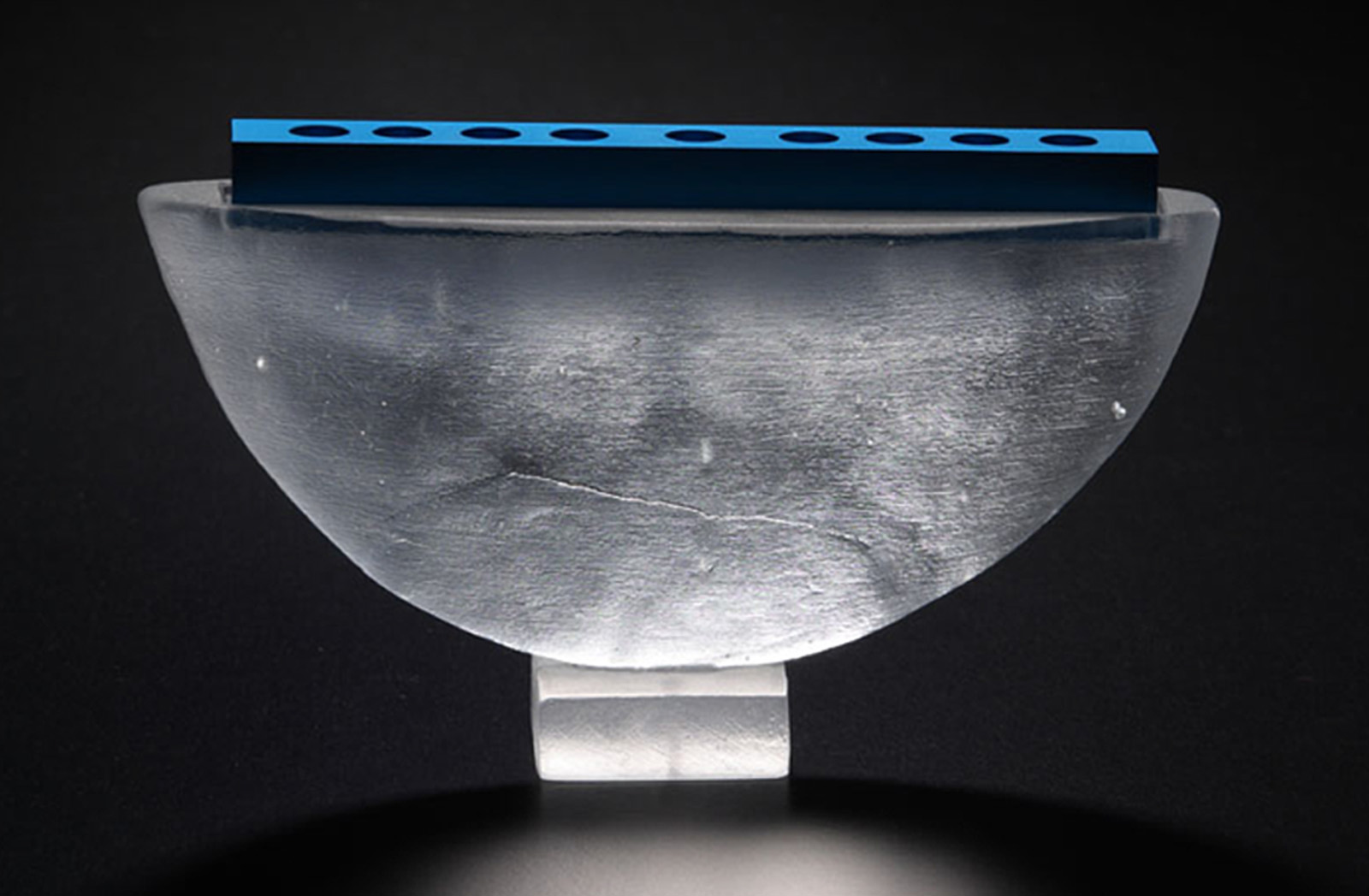 Ede Horton Glass Chunnukiah ceremominal glass