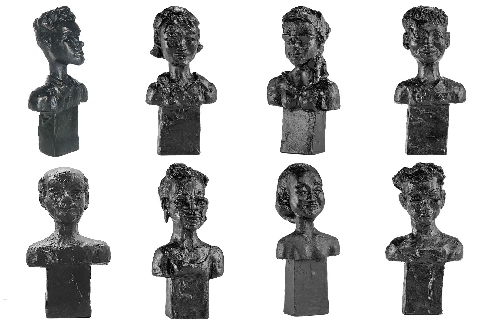 Ede Horton miniture glass scuplture portrait